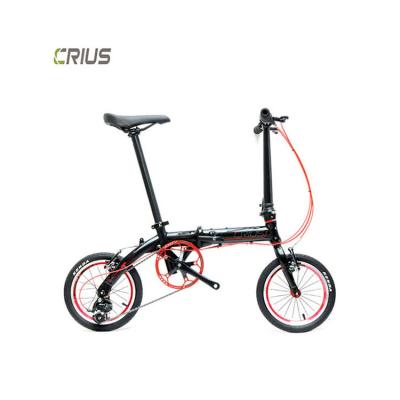 China Full Shockproof Frame Crius 14 polegadas Smart Lightweight Alloy Folding Bikes para adultos à venda