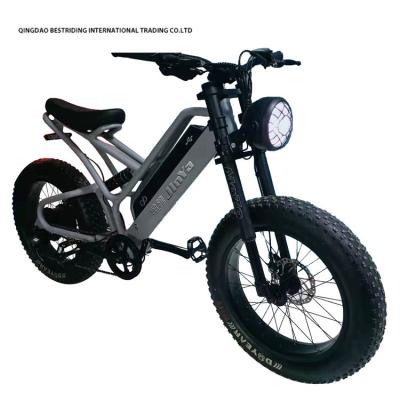 China Bicicleta elétrica de travagem de disco mecânico 48v 500w Bicicleta elétrica de motor 2 rodas 20 polegadas Pneus gordos à venda