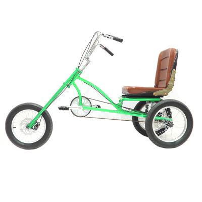 China Adult 3 Wheel Tricycle Three Wheel Bike Single Speed For Aluminum Alloy Brake Handle for sale