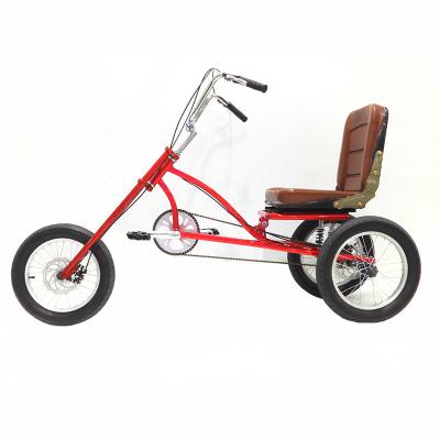 China 16 Zoll-Flugrad 18T Geschwindigkeiten Lokal Einzelgeschwindigkeit 3-Rad-Ladenträger Rickshaw-Pedal Dreirad zu verkaufen