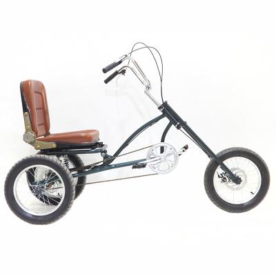 China 16 Inch Adult Bike Tricycle Disc Brake Single Speed Aluminum Pedal 3 Wheel Bicycle for sale