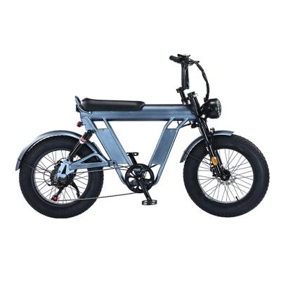 China 20 Zoll Fettreifen Elektrofahrrad mit 48-Volt-Aluminiumrahmen und Doppelfederung zu verkaufen