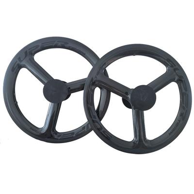 China Super Team 451 3K Grosy Rim Brake Wheelset Black For Professional Mountain Bikes for sale