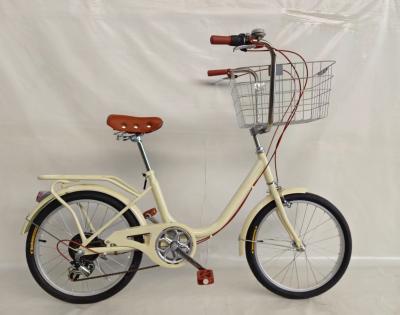 中国 20 inches front big basket for pet carriage lady city bike fashion design 販売のため