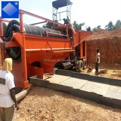 China Gold mining Peru with mobile placer gold washing 2015 processing set Gold mining Peru with mobile placer gold washing 2015 processing set for sale