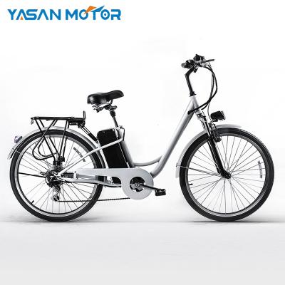 China Steel 250W 36v 10.4Ah Electric Anti-rust Treatment 6 Speeds Electric Bike ECO City Road for sale