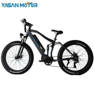 China Full suspension 1000W 48V aluminum alloy fat bike 26INCH electric fatbike electric bike for sale