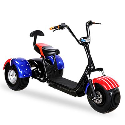 China CE 60v electric scooter with big wheels 3 wheel electric golf scooter 18x 9.5 inch vacuum tire for sale