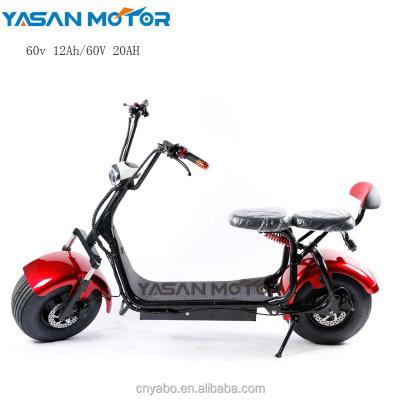 China Aluminum alloy 1000W 60V fat tire electric scooter with removable battery for sale