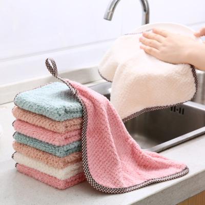 China Soft Absorbent Rags Reusable Dishcloth Home Kitchen Dish Washclothes Dish Towels Kitchen/Bathroom Quick Drying Cleaning Cloths for sale