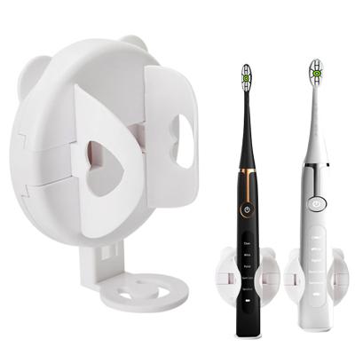 China Durable Electric Toothbrush Holder Wall-Mount Rack Holder Elastic Protect To Keep Traceless Toothbrush Base Bathroom Accessories Dry for sale