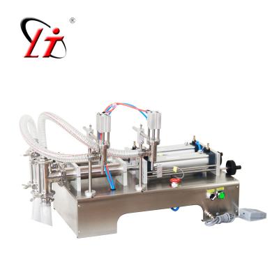 China G2WY Beverage Double Heads Liquid Filling Machine Pneumatic Filling Machine Semi Automatic Liquid Filler Machine for sale