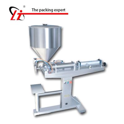 China Beverage Hopper Fillerstand Shampoo Lotion Yogurt Honey Juice Sauce Gel Filler Paste Filling Machine, Pneumatic Piston Filler for sale