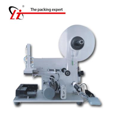 China China LIANTENG LT-60 Good Quality Semi Automatic Double Side Beverage CE Flat Labeling Machine for sale