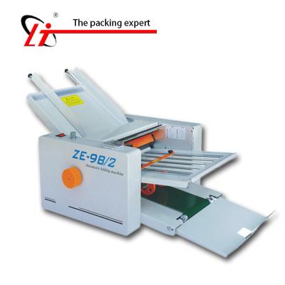 China Automatic paper folding machine ZE-9B/2 for A4 leaflets brochure flyer folding paper machine ZE-9B/2 for sale