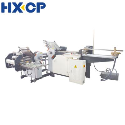 China Pharmaceutical Leaflet Folding And So On HXSD 10 Buckles Small Size Folding Machine 470T With Knife Paper Folding Machine For Pharmaceutical Leaflet for sale