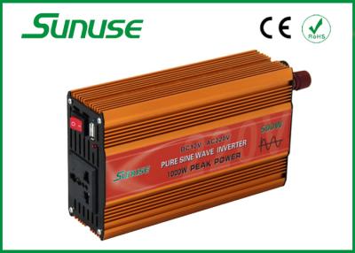 China Automobil 500 Watt weg von Gitter-reinem Sinus-Wellenkraft-Inverter 12v 220v CER/ROHS genehmigte zu verkaufen