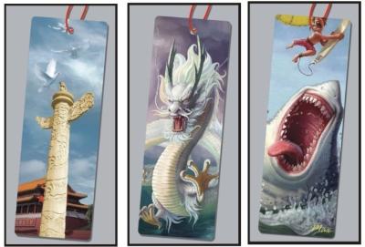 China PLASTIC LENTICULAR custom lenticular bookmark pp pet pvc 3d lenticular bookmarks printing manufacturer for sale