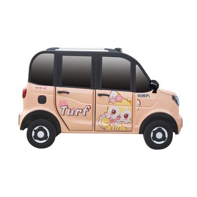 China Modern Design Leather Passenger Transport Vehicle 4 Wheel Chinese Mini Electric Car for sale