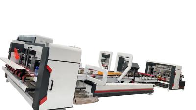 China 3.2kw, das Gluer-Maschinen-Inline-Hochgeschwindigkeitsordner Gluer halb automatisch faltet zu verkaufen