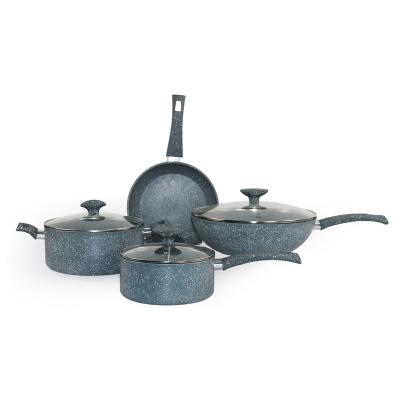 China Sustainable STONE M SERIES forged aluminum cookware set for sale