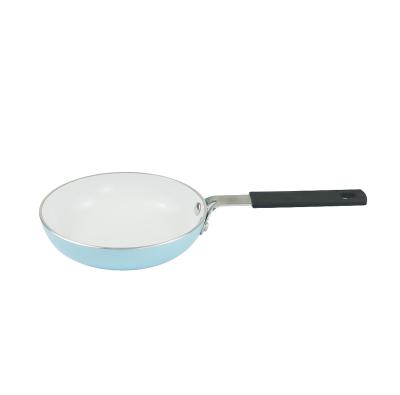 China Sustainable mini fry pan pressed aluminum non-stick cookware CKM6514 for sale