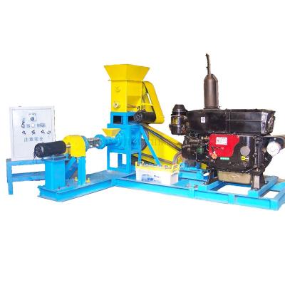 China food & Fish feed pellet mill machine diesel motorized floating beverage plant DGP80-B with high quality for sale