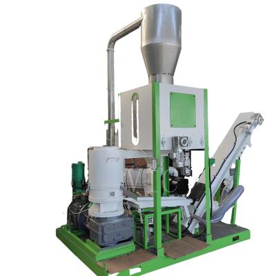 China Making feed pellet automatic mobile animal feed pellet production line 450 kg/h poultry feed processing machine for sale