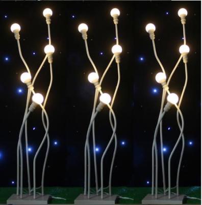 China Eco-friendly Wedding Party Supplies Led Lighting 5 Heads Lamp Wedding Walkway Stand Pillar Road Lead For Event Party Decoration for sale