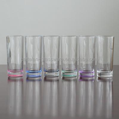 China / Stocked Set of 300ml High Ball Colored Drinking Glass 6pcs for sale