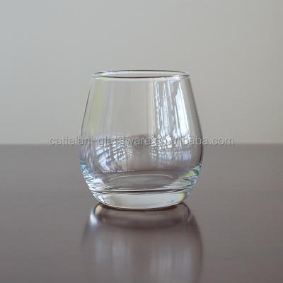 China / High Quality 12oz Egg Glass Tumbler Stemless Wine Glass for sale