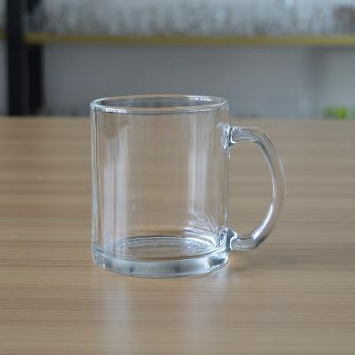 China Sustainable Classic Upright Glass Coffee Mug For Promotion / Retail for sale