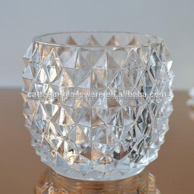 China Durable clear globular glass pot for planting for sale