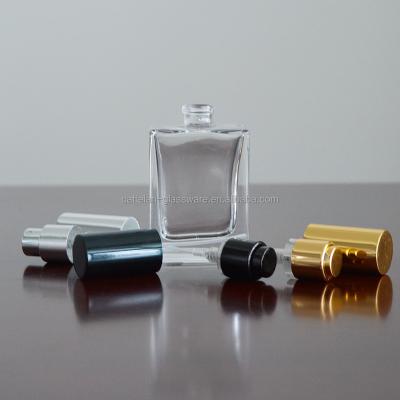 China Small Rectangle 30ml Durable Glass Perfume Bottle for sale