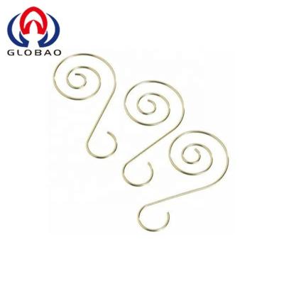 China Stainless Steel Long Spiral Custom Hook, Small Spiral Hook Fix Custom Spring Clip, Wire Shape Spring J Wire Hook for sale