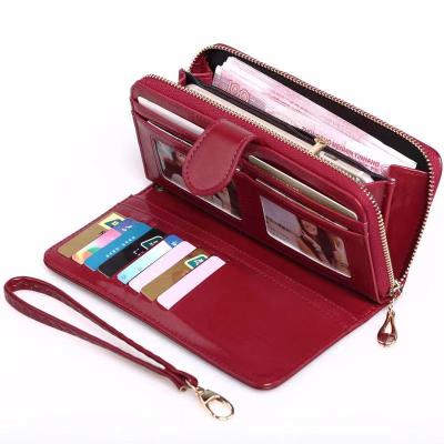 China RFID Wallets B915-13 2021Ladies Zipper Clutch Wallet Prepare To Board Carteras Women Long Wallet for sale