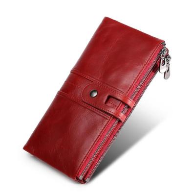 China B915-2 Madam Zipp Phone Purseer Women Luxury Leather Wallet Card Holder Bag Girls Fashion Anti-theft Doorstep True for sale