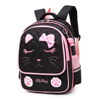 China Other Durable Cartoon B12-45 School Bags Custom Made Comfortable Primary Children Cat Style Backpack Large Capacity Lovely Girls for sale