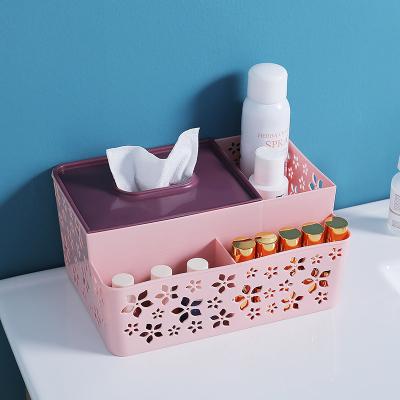 China Wholesale Eco-Friendly High Quality Multifunctional Tissue Box Tissue Box Napkin Holder Plastic Holder Cover for sale