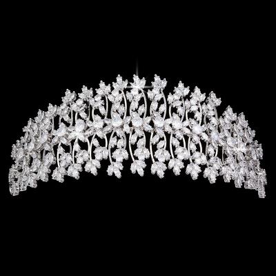 China Fashion New Design Tiaras And Crowns Elegant Bridal Hair Comb Brass Bridal Accessories For Women BC5314 Corona Princesa for sale