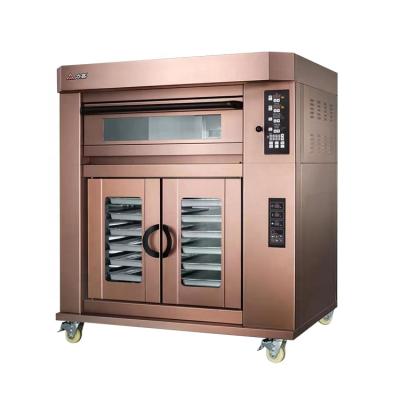 China Factory direct custom bread bakery machine clean brand 220v 380v 201color stainless steel deck electric oven with proofer for sale