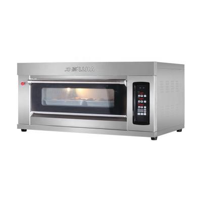 China Bread Bakery Machine China OEM Factory Supply Commercial Use Stainless Steel 1 Deck Gas Oven For Bakery for sale