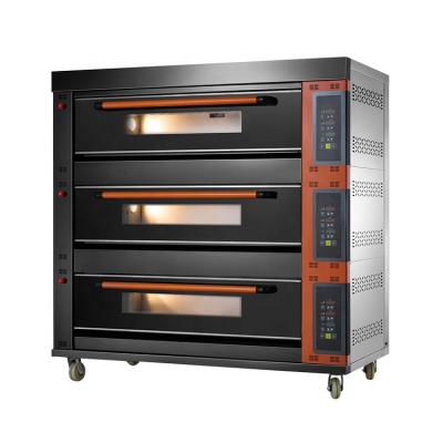 China Custom Bread Bakery Machine China Manufacturer Cake Bakery Equipment Oven Stainless Steel Gas Deck Oven For Food Beverage Factory for sale