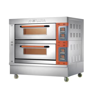 China Bakery Factory Price OEM Custom Commercial High Quality 2 Deck 4 Electric Bread Baking Oven for sale