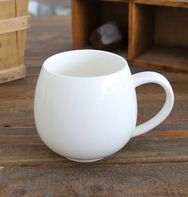 China Retro stocked coffee mugs, white with large handle, single cup for sale