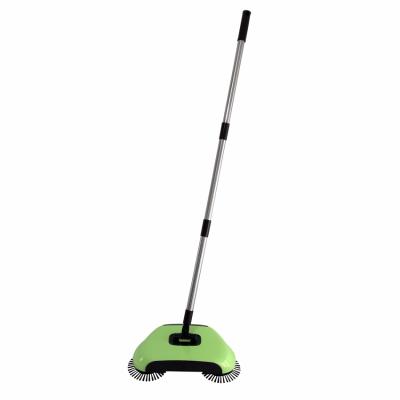 China Export Stainless Steel Brush Broom Home Used Rotating Magic Carpet Sweeper, Green for sale