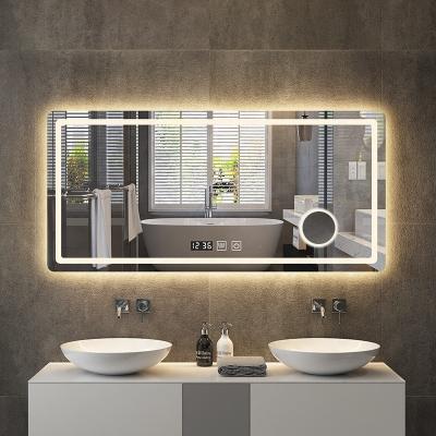 China Smart Luminous Home Bathroom LED Illuminated Decorative Led Mirror for sale