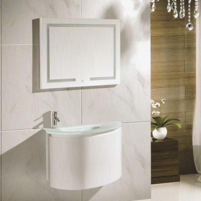 China China Manufacturer Home Environment Friendly Single Wall Basin Fashion Glass Basin Bathroom Cabinet for sale