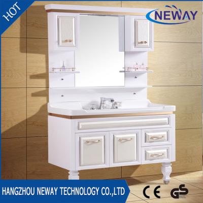 China Environmental Friendly High Quality Floor Mounted PVC Bathroom Cabinet Bathroom Furniture for sale