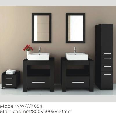 China Environmentally Friendly Waterproof American Style Solid Wood Vanity Bathroom for sale